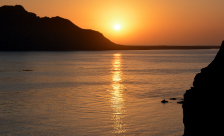Sunrise from Danzante Island
