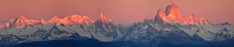 Cerro Torre y Fitz Roy al amanecer