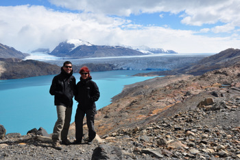 Vista del glaciar Upsala